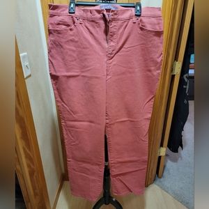 Gloria Vanderbilt Amanda Classic Jeans, Size 18, Light Rust.